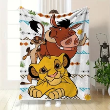 Disney The Lion King Simba And Friends Fleece Blanket