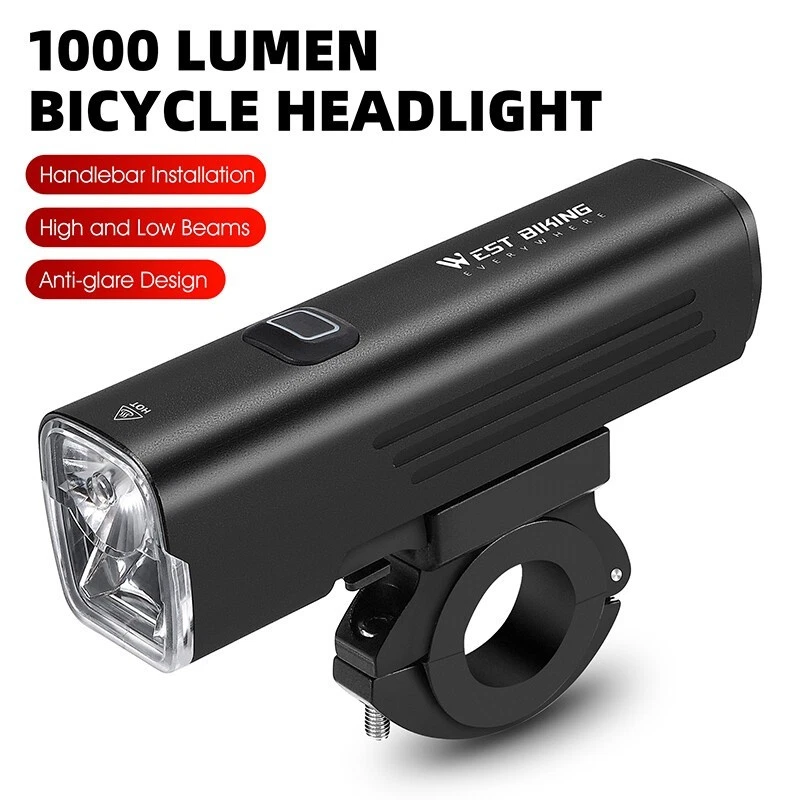 Fahrrad 1000 Lumen Frontscheinwerfer 4800 mAh wasserdichtes Type-C Fahrradlicht - Bild 3 von 4