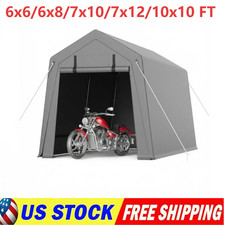 6x66x810x107x12 Outdoor Storage Shelter Shed Carport Canopy Garage Car Tent