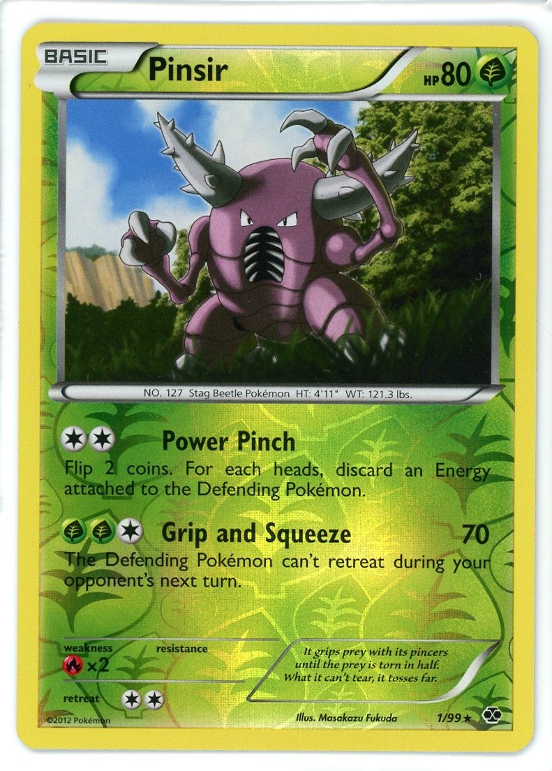 Pinsir Reverse Holo 1/99 Next Destinies Pokemon Card