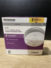 Universal Security Instruments 3 in 1 Combo Smoke, Fire & Carbon Monoxide Alarm