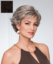Eva Gabor Resolve Wig - Short Layered Cut, G4+ Dark Brown, Hairuwear