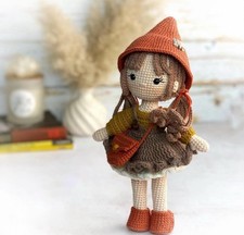 Handmade Crochet Doll  Amigurumi Gift for Kids, Collectors and Home D cor