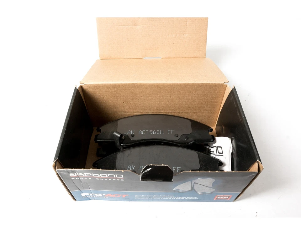 Juego de pastillas de freno delanteras de cerámica Akebono ProAct para Kia Spectra 2004-09 pieza ACT1074 Foto 4 de 4