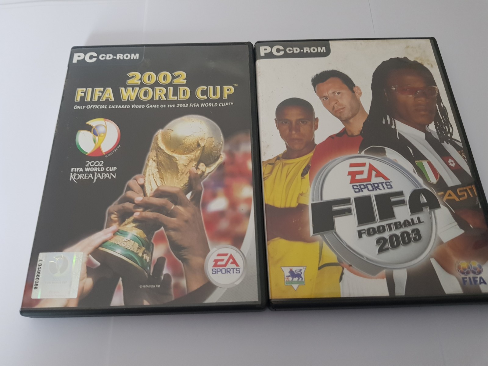 FIFA Football 2003 + 2002 FIFA World Cup PC CD ROM Games Retro Football Soccer