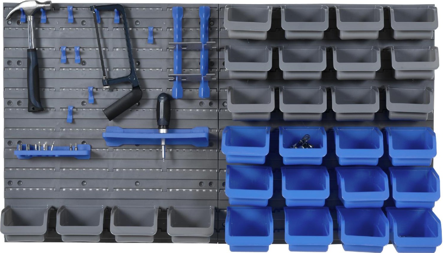 Cassetta Portautensili 44pz DecHome: Organizzatore Parete Professionale 54x22x95cm
