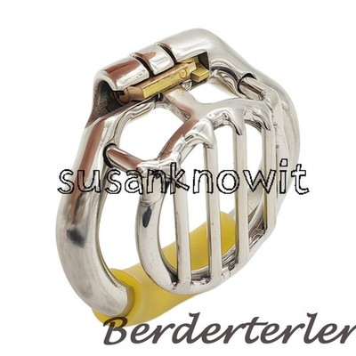 Newest Super Small Flat Cage Stainless Steel Male Chastity Device Stealth Lock