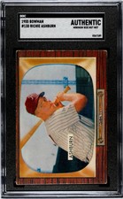 1955 BOWMAN RICHIE ASHBURN 130 VG SGC A BASEBALL PHILADELPHIA PHILLIES