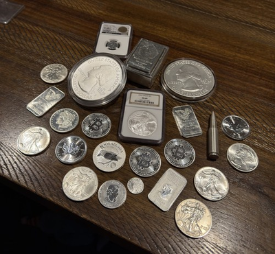 #ad 15 Spot Surprise Set Ounce .999 Silver amp; .999 Gold amp; Coin Opportunities $43.00