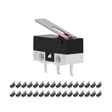 Micro Limit Switch, CYT1073 AC 2A 125V 3Pin SPDT Rocker Switches Long Hinge L...
