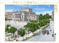 Calvendo Puzzle Leipzig - Theater Around 1900 | 1000 Pieces, Finished Size 25.2