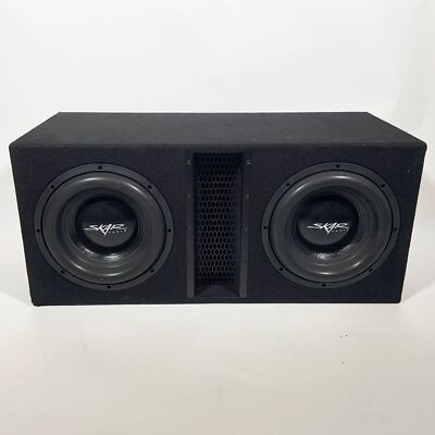 Car Skar Audio Dual Sub And Amp Combo USED SKAR AUDIO SDR-3X8D2