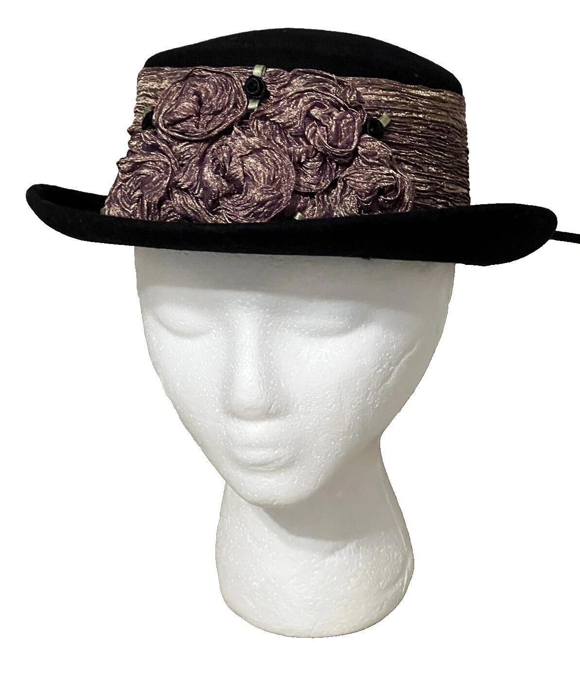 Mezcla de lana Sombreros Vintage de Vestir para Mujeres