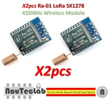 2pcs Ra-01 LoRa SX1278 433MHz Ra01 Wireless Spread Spectrum Transmission Socket