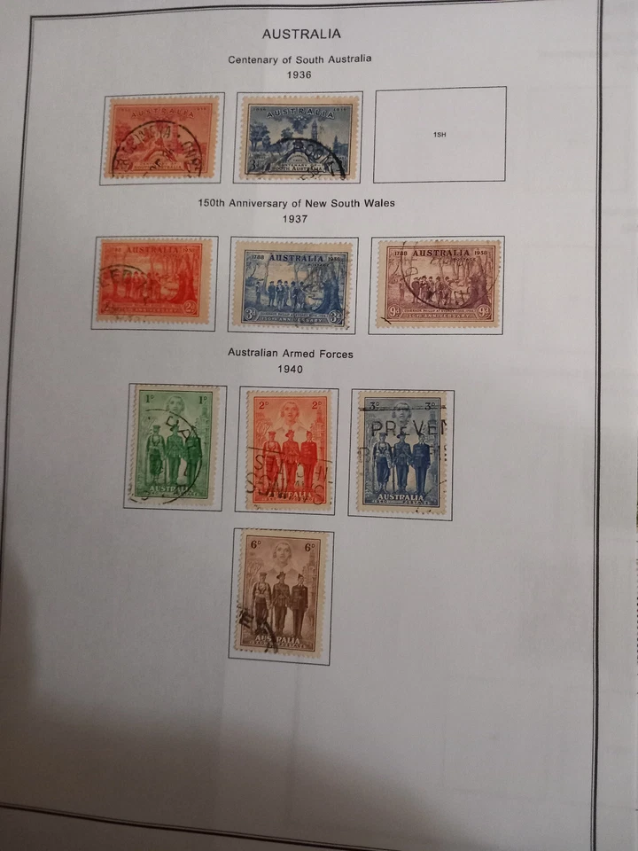Australia: colección con más de 1300 sellos, usados en álbumes, EBAU999 Foto 4 de 4
