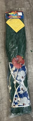 Vintage Hawaiian Hula Skirt Set Hawaii Bikini Top Lei Flowers Costume Dress Up