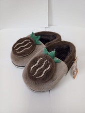 Boys' winter slippers, brown, size 24