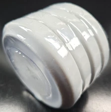 (4) Xcell White Porcelain Dipping Saucers Set Serving Dining Dishes Coasters Lot