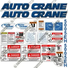 Fits Auto Crane 5005EH Decal Kit Crane Truck  Stickers 3M 7-Year Vinyl!