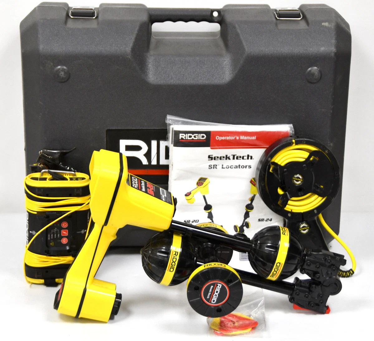 Ridgid SeekTech SR-20 Utility Line Locator W/ ST-305 Transmitter.