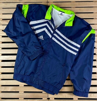 Mens Bomber Jacket Adidas Vintage Size L-XL