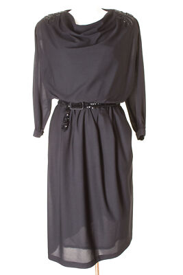 Collection fashion style Kleid Dress Robe Damen Gr. DE  42 in Schwarz