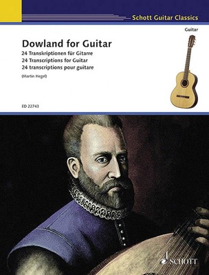 Dowland for Guitar Sheet Music 24 Transcriptions for Guitar Book New 049045500
