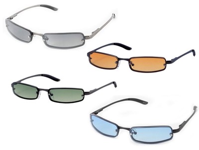 Occhiali da Sole Rettangolari Piccoli Retro Vintage Cat 3 Sunoptic 7034 |  eBay