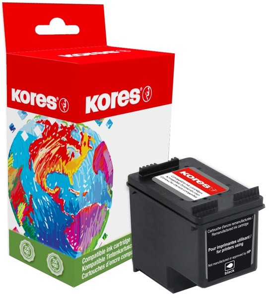 Kores WiederbefüLlte Tinte G995BK Ersetzt Hp C6656A, No. 56-image