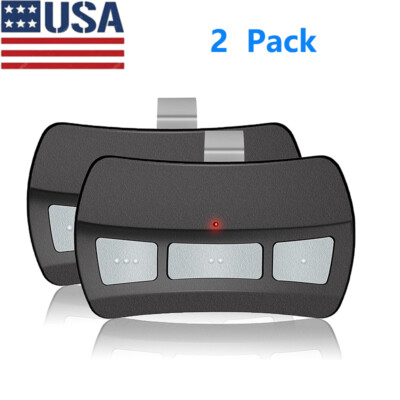 2-Pack Genie IntelliCode Garage Door Remote – GITR-3 Replacement For OCDTR-3, 37517S, Works With Genie Openers Since 1997 (CR2032 Included)