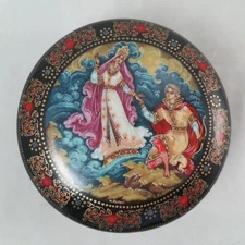 Vintage Russian Porcelain Music Box The Swan Princess 1991 Ardleigh Elliott