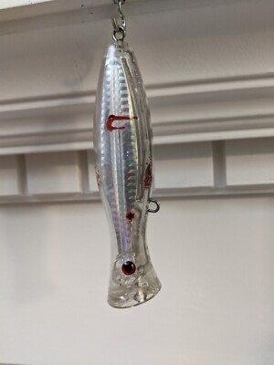 Topwater Popper Fishing Lure 5" Homemade 'Bloodlust" Amberjack Snook  Striper | eBay