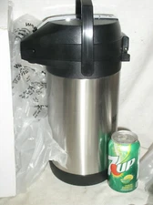 NIB HOLIDAY HOUSE APSS30 SS STAINLESS STEEL 3 LITRE LITER L LEVER AIRPOT THERMOS