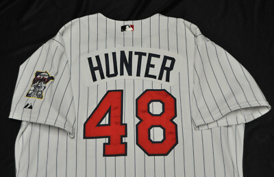 Torii Hunter Minnesota Twins Majestic Jersey Authentic Pin Torii Hunter Minnesota Twins Majestic Jersey Authentic Pin