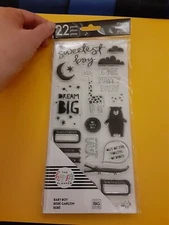 MAMBI The Happy Planner baby boy rubber stamp set