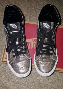 metallic vans womens