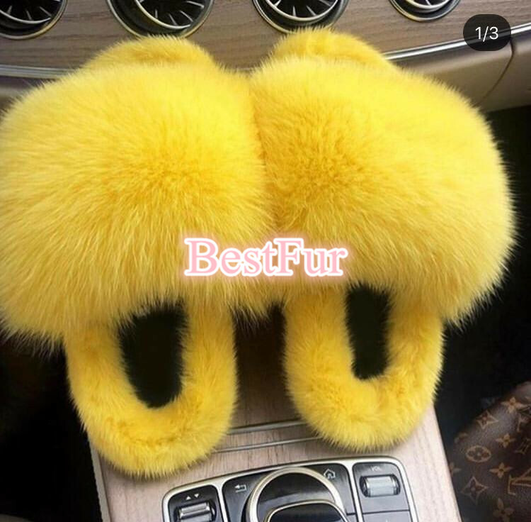 PANTOFOLA D’ORO Pantofole donna vera pelliccia di visone pelliccia di volpe slides sandali interni scarpe piatte ourdoor