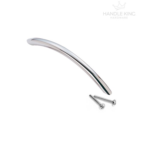 Bow Cabinet Handle Polished Chrome Finish 128mm, 192mm & 288mm - Picture 2 of 4