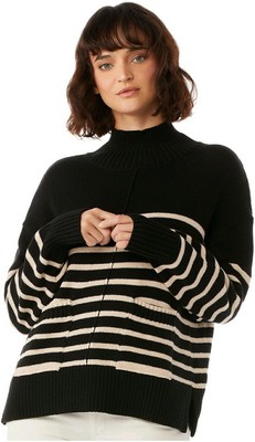 boxy mock neck sweater
