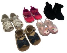 Girls Shoes Lot Infant Size 2 Mixed Brands Lot Of 5 Pairs Various Styles