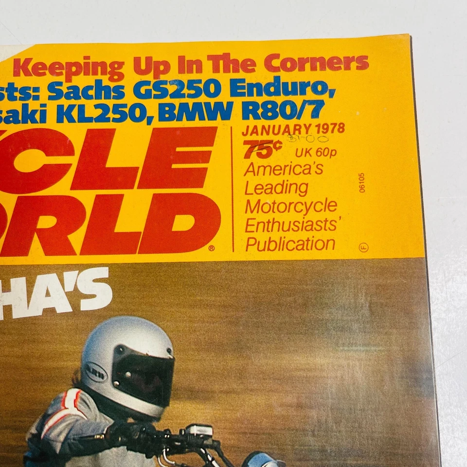 Revista Cycle World enero 1978 revista de moto vintage RARA Foto 2 de 4