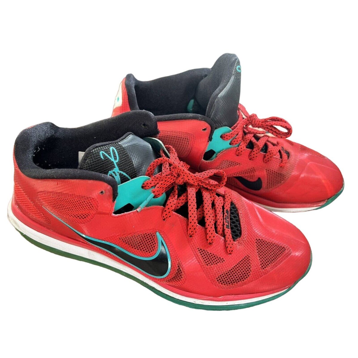 2012 Nike LeBron IX 9 LOW LIVERPOOL ACTION RED-BLACK SZ 11.5