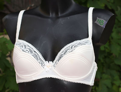 Soutien-Gorge Push-Up Jolidon Neuf Avec Étiquettes - Taille FR 85A (70A EU) Noir/Blanc