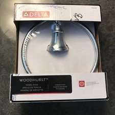 Delta 73246 Brilliance Stainless Woodhurst 6-5/16" Wall Mounted Towel Ring chrom