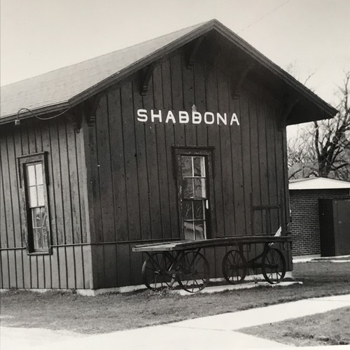 Burlington Northern Railroad BN CB&Q Depot Train Photo Shabbona IL 1978 eBay