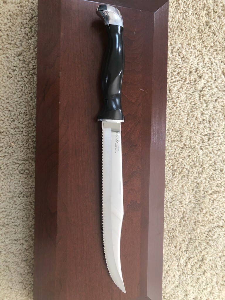 Vintage Cutco 3 Piece Carving Knives Set Cherry Wood Chest Items 1731