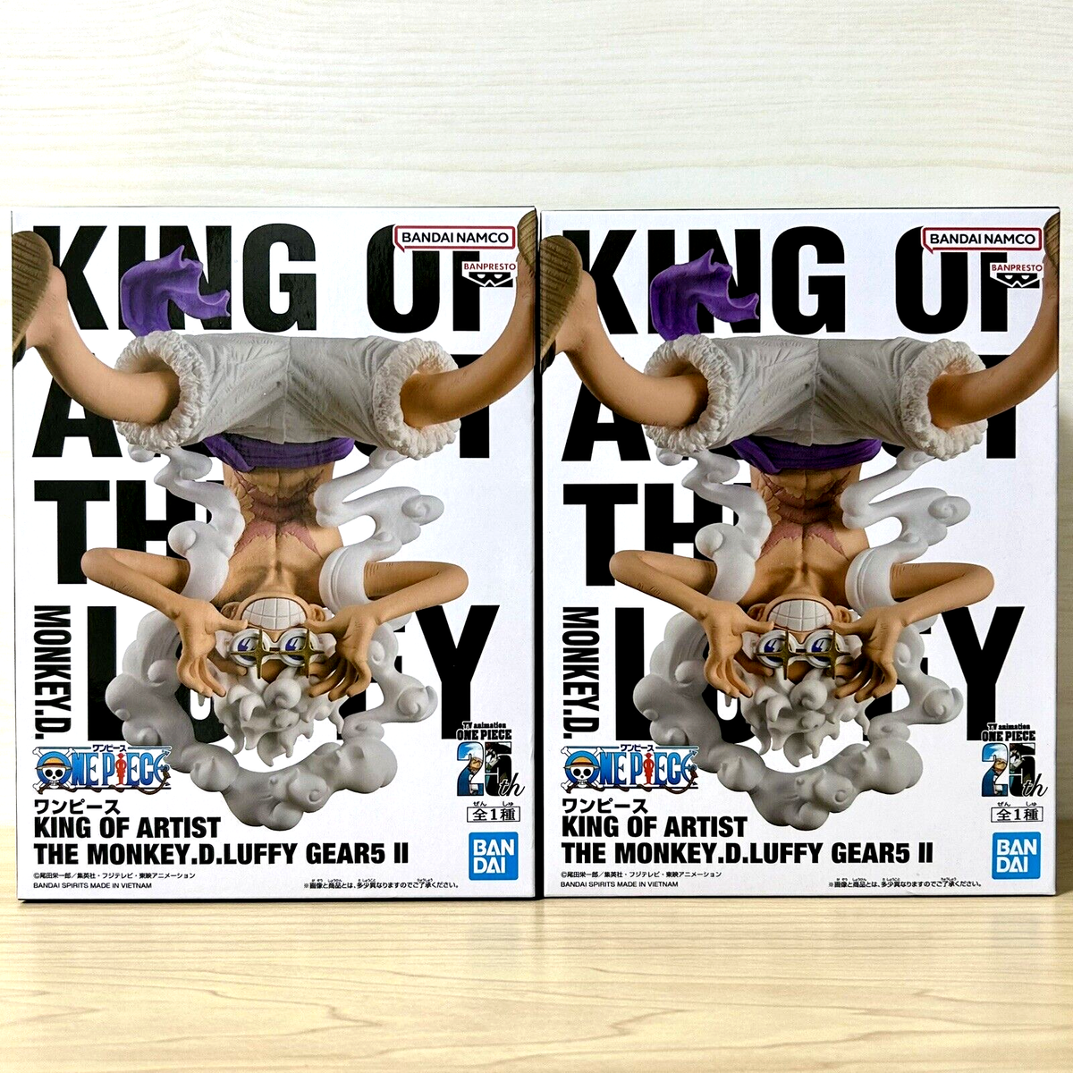 One Piece Monkey D Luffy Gear 5 Ⅱ Figure Set of 2 King of Artist