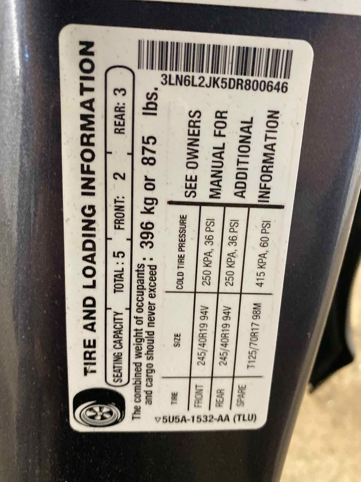 Rear Spindle Knuckle Stub Axle LINCOLN MKZ Right Passenger 13 14