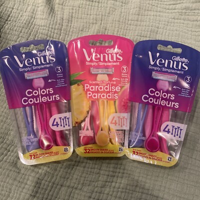 NIP - Gillette Simply Venus 3 Blade Disposable Razors