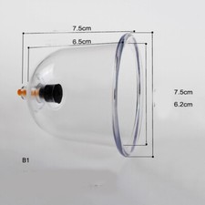 100 x Single Use Plastic Cupping / Hijama Therapy Vacuum Suction Cups B1 Size